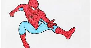 Spiderman para colorear | Dibujos Para Niños | Aprender Colores & Animales
