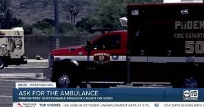 Video: Firefighters discourage woman from using ambulance