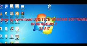 How to install Logitech webcam software in windows 7 32bit