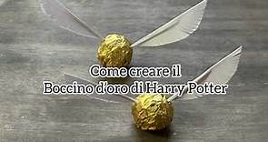 Boccino d’oro Harry Potter fai da te