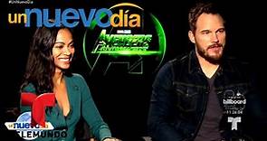 Zoe Saldaña y Chris Pratt felices con la nueva “Avengers” | Un Nuevo Día | Telemundo