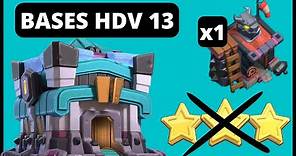 TOP 3 bases hdv 13 après la MAJ ! Meilleures bases hdv 13 sur clash of clans !