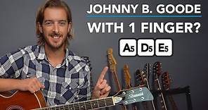 Learn to play "Johnny B Goode" in 10 MINUTES - Easy guitar tutorial for total beginners