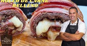 Receta de ROLLO DE CARNE PICADA al horno MUY FACIL