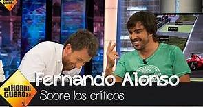 Fernando Alonso: "Hay que escucharles porque pueden tener razón en lo que dicen" - El Hormiguero 3.0