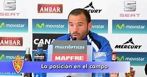 Real Zaragoza - Rueda de prensa de Apoño