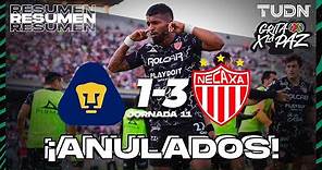 Resumen y goles | Pumas 1-3 Necaxa | Grita México C22 - J11 | TUDN