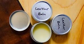How to make leather polish or balm with only 2 ingredients - full guide
