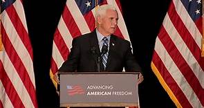 Former Vice President Mike Pence delivers remarks on educational freedom