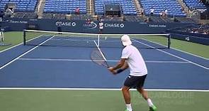 David Ferrer Practice 2014 US Open 1/2