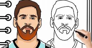 COMO DIBUJAR A MESSI - How to Draw Messi | Mapi Art TV