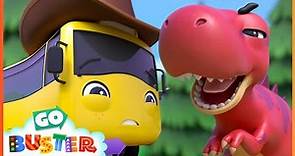 NEW! Buster Plays with the Dinosaur | Go Buster | Baby Cartoon | Kids Video