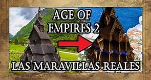 MARAVILLAS del AGE of EMPIRES 2 en la VIDA REAL 🏛️ | Explicación histórica