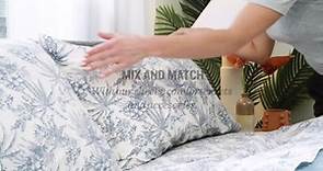 Tommy Bahama - King Quilt Set, Reversible Cotton Bedding with Matching Shams, Pre-Washed for Added Softness (Fiesta Palms Green, King)