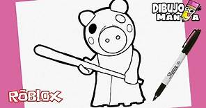 COMO DIBUJAR A PIGGY | ROBLOX | how to draw piggy | DIBUJOS DE ROBLOX