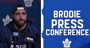 TJ Brodie Pregame | Toronto Maple Leafs versus Calgary Flames | February 10, 2022