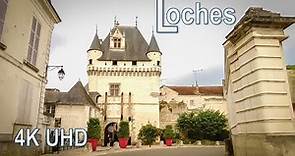 Loches, France - Small town with big history, Walking Tour - 4K UHD
