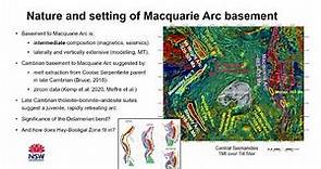 Robert Musgrave: Macquarie Arc Substrate: geophysical evidence & implications for tectonic setting