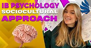 IB Psychology Revision - Sociocultural Approach Identities