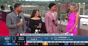 Alabama QB Bryce Young and his family hit the draft red carpet