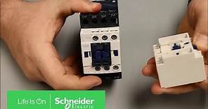 Removing Auxiliary Contact Block from TeSys D Series Contactor | Schneider Electric Support