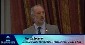 Clase Magistral de doctor en Derecho Yale School, Martín Bohmer en Seminario de Transparencia