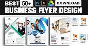 50+ Best Business Flyer Design PSD Templates Bundle Free Download
