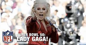 Lady Gaga Sings the National Anthem at Super Bowl 50 | NFL