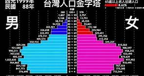 【人口】台灣人口老化 人口高齡化 高齡社會｜台灣人口金字塔 (1946-2018)