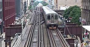 The Elevated Train in Chicago, Illinois 2021