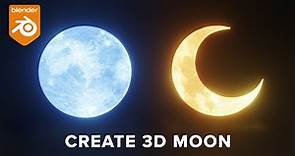 Blender Tutorial ~ How to Create 3D Moon In blender in 1 min !