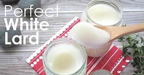 Perfect White Lard Rendering from Pork Fat | Dietplan-101.com