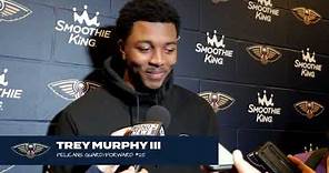 Trey Murphy III on MC'ing at Open Practice, his progress on injury | New Orleans Pelicans