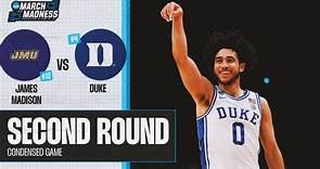 Duke vs. James Madison - Second Round NCAA tournament extended highlights