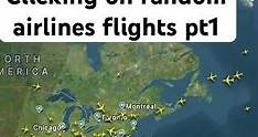 Clicking on random airline flights pt1#fyp #foryou #shorts