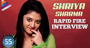 Shriya Sharma says NO To Love Scenes | Rapid Fire Interview | Nirmala Convent Movie