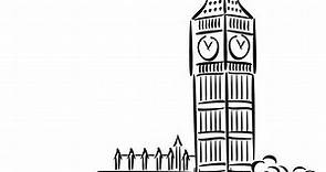 【 Cómo dibujar El Reloj De Londres 】 Paso a Paso Muy Fácil 2024 - Dibuja Fácil