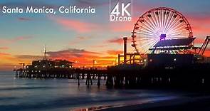Santa Monica, California, USA - 4K Drone Footage