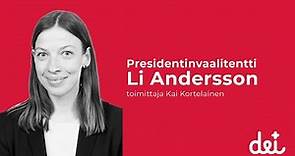 Radio Dein presidentinvaalitentti – Li Andersson