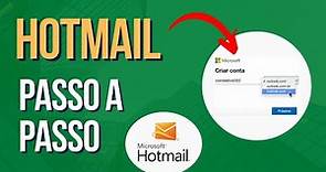 HOTMAIL - Como Entrar, Criar Conta, Fazer Login e Enviar E-mail (PASSO A PASSO)