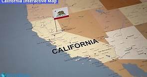 Where is California in the US and and Cities Map of California