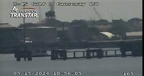 Live video: Pelican Island Causeway closed in both directions due to barge hitting the bridge