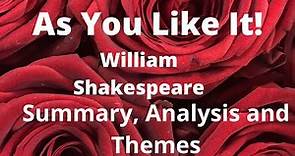 As You Like It by William Shakespeare | Summary, Analysis and Themes
