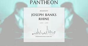 Joseph Banks Rhine Biography - American botanist and founder of parapsychology