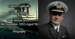 Titanic Crew | Charles Lightoller Biography | Titanic's Second Officer