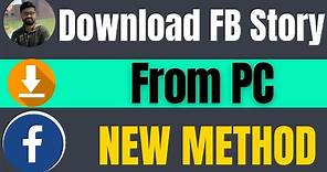 How to download facebook story from pc | Download facebook story chrome