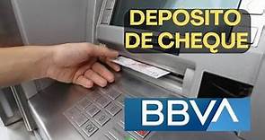 Cómo depositar un cheque en cajero BBVA Bancomer