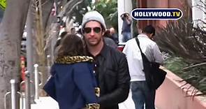 Dylan McDermott and daughter Charlotte Rose In Santa Monica