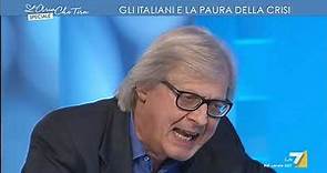 Vittorio Sgarbi Show sul reddito di cittadinanza: 'Un cretino come Luigi Di Maio pensa di dare ...