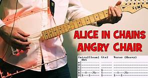 Alice In Chains Angry Chair Guitar Lesson with Chords TAB and Solo Tutorial AIC